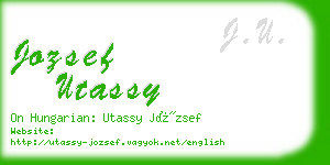 jozsef utassy business card